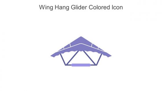 Wing Hang Glider Colored Icon In Powerpoint Pptx Png And Editable Eps Format