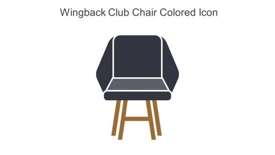 Wingback Club Chair Colored Icon In Powerpoint Pptx Png And Editable Eps Format