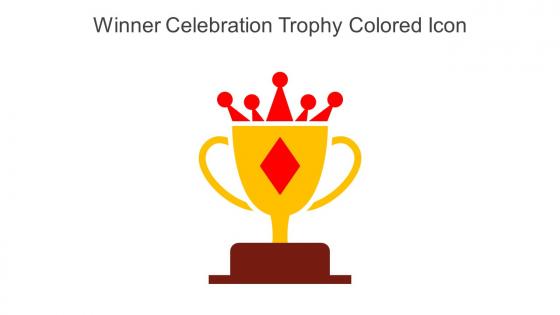 Winner Celebration Trophy Colored Icon In Powerpoint Pptx Png And Editable Eps Format