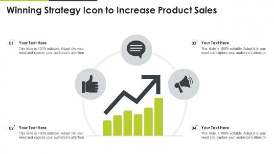 Winning Strategy Icon To Increase Product Sales