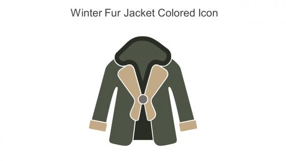 Winter Fur Jacket Colored Icon In Powerpoint Pptx Png And Editable Eps Format