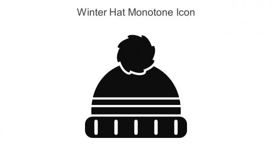 Winter Hat Monotone Icon In Powerpoint Pptx Png And Editable Eps Format