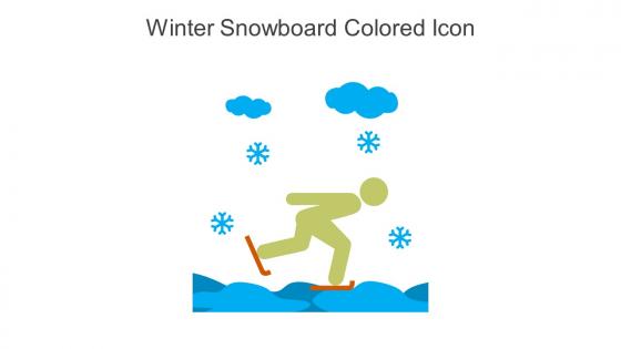 Winter Snowboard Colored Icon In Powerpoint Pptx Png And Editable Eps Format