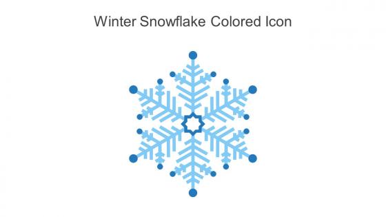 Winter Snowflake Colored Icon In Powerpoint Pptx Png And Editable Eps Format