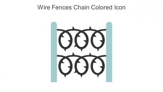 Wire Fences Chain Colored Icon In Powerpoint Pptx Png And Editable Eps Format