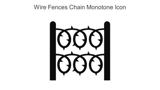 Wire Fences Chain Monotone Icon In Powerpoint Pptx Png And Editable Eps Format