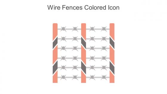 Wire Fences Colored Icon In Powerpoint Pptx Png And Editable Eps Format