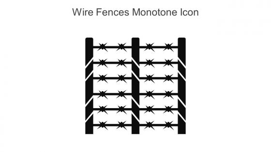 Wire Fences Monotone Icon In Powerpoint Pptx Png And Editable Eps Format