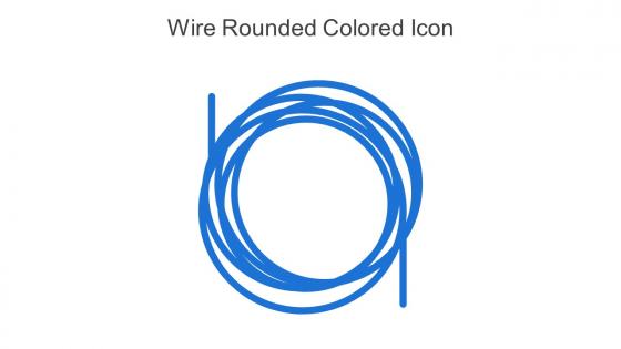 Wire Rounded Colored Icon In Powerpoint Pptx Png And Editable Eps Format
