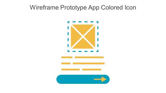 Wireframe Prototype App Colored Icon In Powerpoint Pptx Png And Editable Eps Format