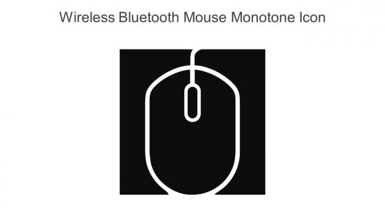 Wireless Bluetooth Mouse Monotone Icon In Powerpoint Pptx Png And Editable Eps Format