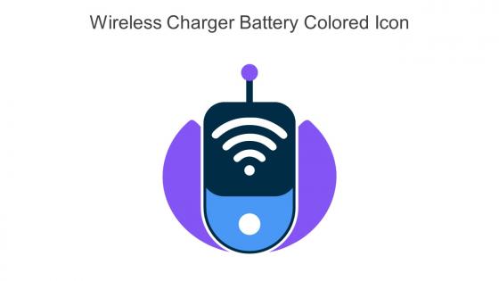 Wireless Charger Battery Colored Icon In Powerpoint Pptx Png And Editable Eps Format