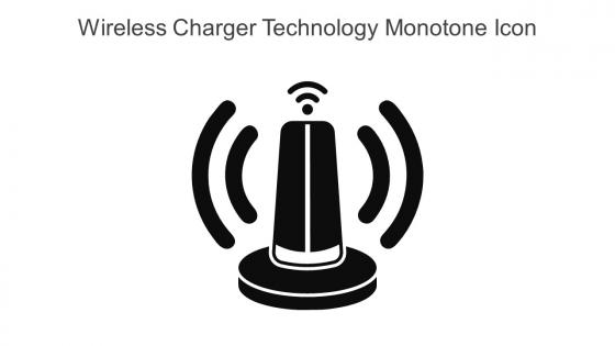 Wireless Charger Technology Monotone Icon In Powerpoint Pptx Png And Editable Eps Format