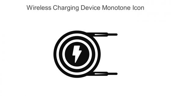 Wireless Charging Device Monotone Icon In Powerpoint Pptx Png And Editable Eps Format