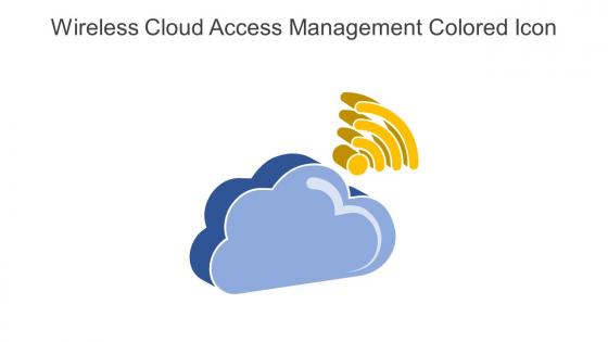 Wireless Cloud Access Management Colored Icon In Powerpoint Pptx Png And Editable Eps Format