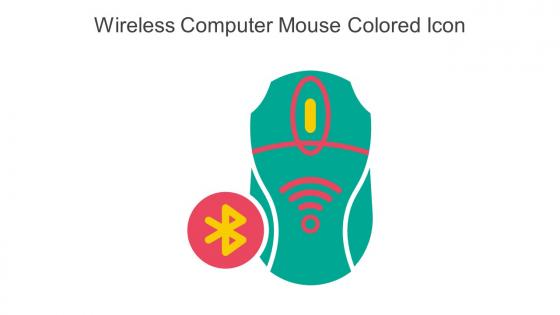 Wireless Computer Mouse Colored Icon In Powerpoint Pptx Png And Editable Eps Format