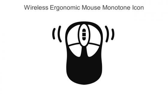 Wireless Ergonomic Mouse Monotone Icon In Powerpoint Pptx Png And Editable Eps Format