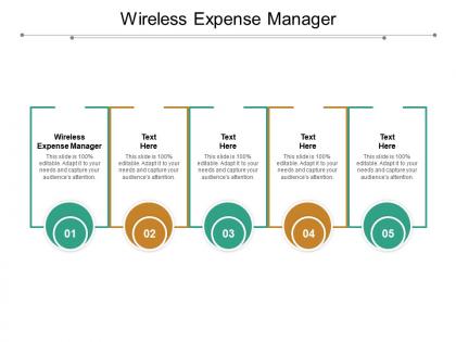 Wireless expense manager ppt powerpoint presentation model shapes cpb