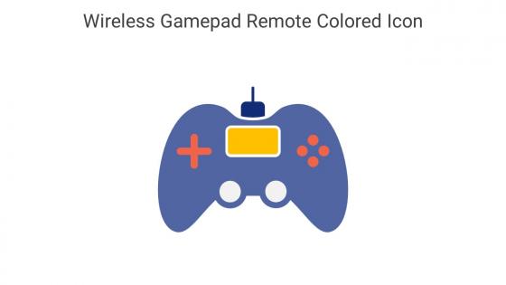 Wireless Gamepad Remote Colored Icon In Powerpoint Pptx Png And Editable Eps Format