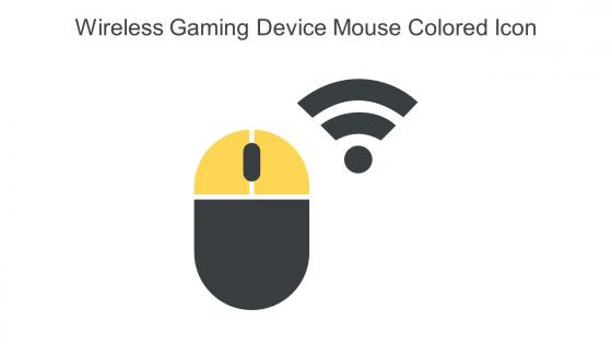Wireless Gaming Device Mouse Colored Icon In Powerpoint Pptx Png And Editable Eps Format