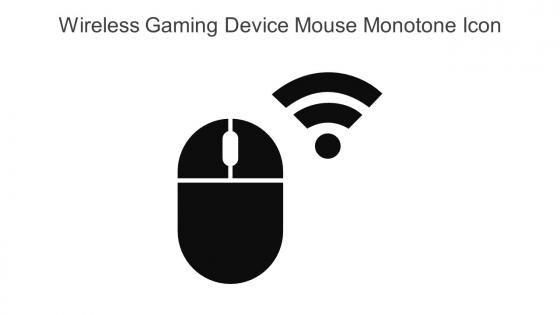 Wireless Gaming Device Mouse Monotone Icon In Powerpoint Pptx Png And Editable Eps Format