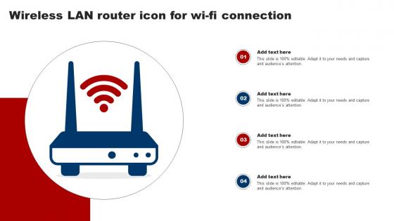 Wireless Lan Router Icon For Wi Fi Connection