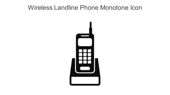 Wireless Landline Phone Monotone Icon In Powerpoint Pptx Png And Editable Eps Format