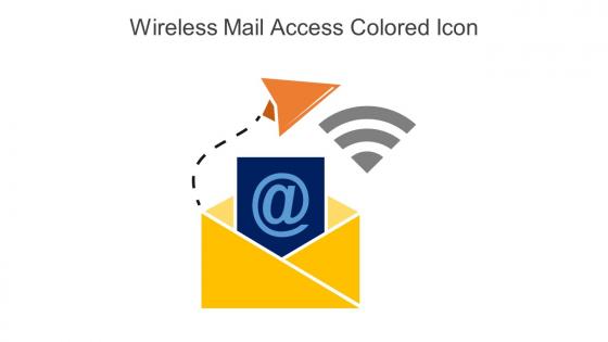 Wireless Mail Access Colored Icon In Powerpoint Pptx Png And Editable Eps Format