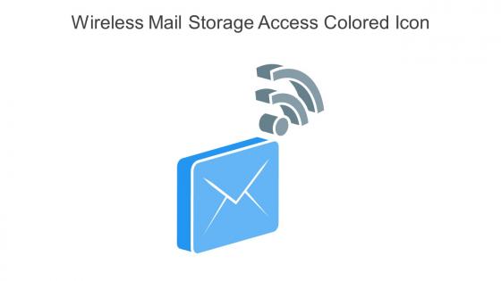 Wireless Mail Storage Access Colored Icon In Powerpoint Pptx Png And Editable Eps Format