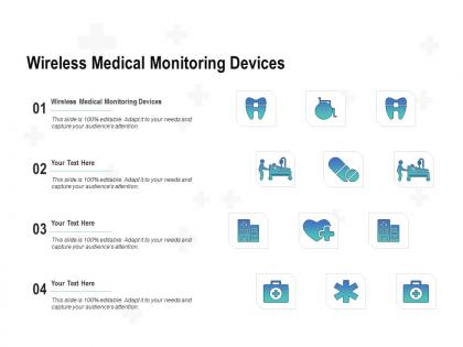 Wireless medical monitoring devices ppt powerpoint presentation layouts graphics