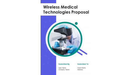 Wireless Medical Technologies Proposal Sample Document Report Doc Pdf Ppt