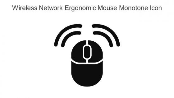 Wireless Network Ergonomic Mouse Monotone Icon In Powerpoint Pptx Png And Editable Eps Format
