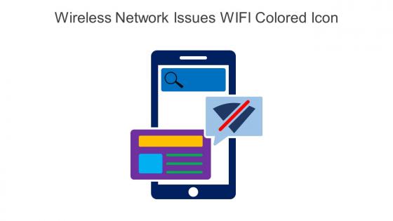 Wireless Network Issues WIFI Colored Icon In Powerpoint Pptx Png And Editable Eps Format