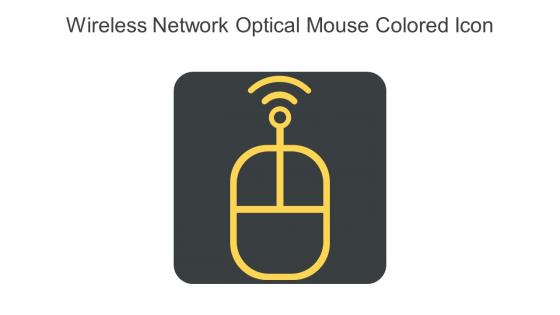Wireless Network Optical Mouse Colored Icon In Powerpoint Pptx Png And Editable Eps Format