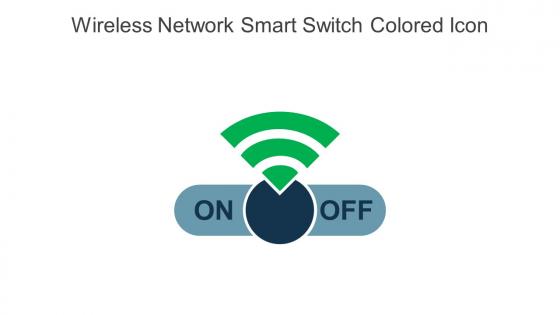 Wireless Network Smart Switch Colored Icon In Powerpoint Pptx Png And Editable Eps Format