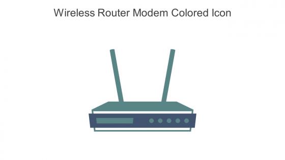 Wireless Router Modem Colored Icon In Powerpoint Pptx Png And Editable Eps Format