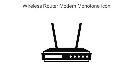 Wireless Router Modem Monotone Icon In Powerpoint Pptx Png And Editable Eps Format