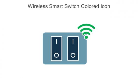 Wireless Smart Switch Colored Icon In Powerpoint Pptx Png And Editable Eps Format