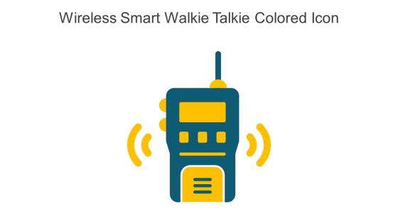 Wireless Smart Walkie Talkie Colored Icon In Powerpoint Pptx Png And Editable Eps Format