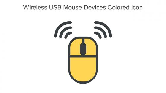 Wireless USB Mouse Devices Colored Icon In Powerpoint Pptx Png And Editable Eps Format