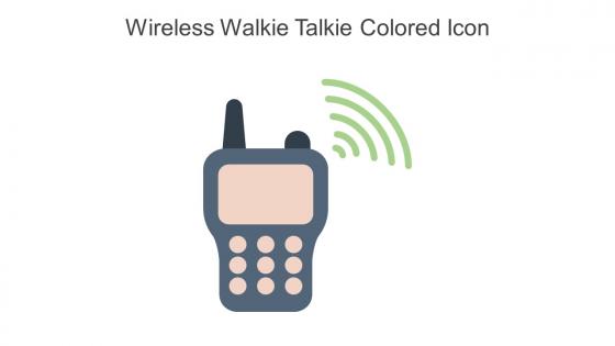 Wireless Walkie Talkie Colored Icon In Powerpoint Pptx Png And Editable Eps Format