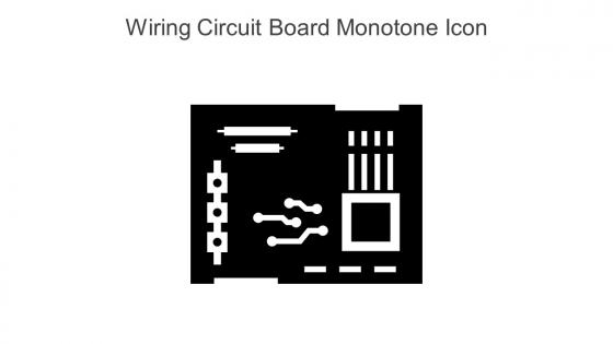 Wiring Circuit Board Monotone Icon In Powerpoint Pptx Png And Editable Eps Format