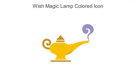 Wish Magic Lamp Colored Icon In Powerpoint Pptx Png And Editable Eps Format