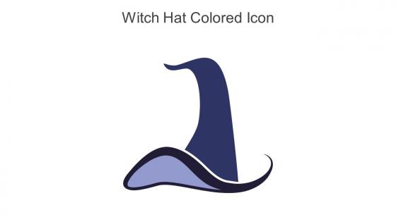 Witch Hat Colored Icon In Powerpoint Pptx Png And Editable Eps Format