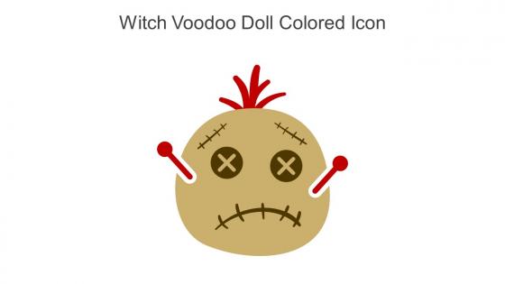 Witch Voodoo Doll Colored Icon In Powerpoint Pptx Png And Editable Eps Format