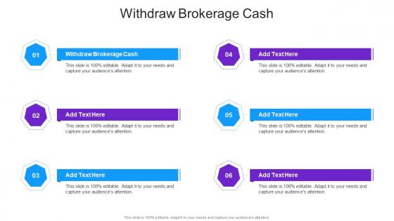 Withdraw Brokerage Cash In Powerpoint And Google Slides Cpb