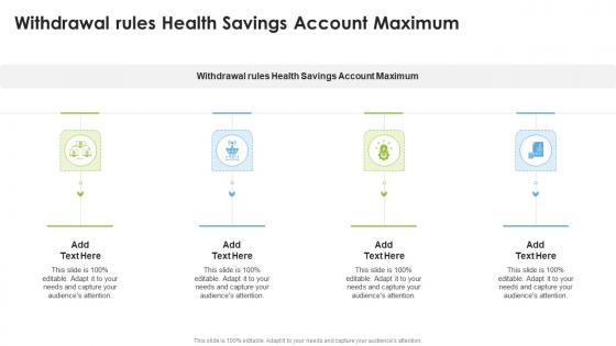 Withdrawal Rules Health Savings Account Maximum In Powerpoint And Google Slides Cpb