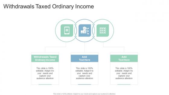 Withdrawals Taxed Ordinary Income In Powerpoint And Google Slides Cpb