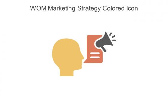 WOM Marketing Strategy Colored Icon In Powerpoint Pptx Png And Editable Eps Format