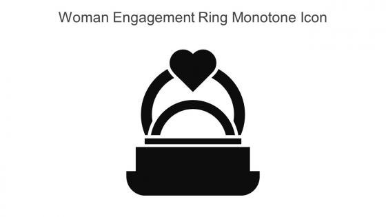 Woman Engagement Ring Monotone Icon In Powerpoint Pptx Png And Editable Eps Format